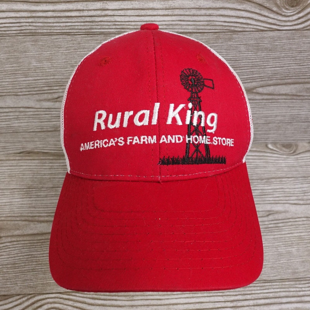 RURAL KING‎ FARM AND HOME STORE RED MESH BASEBALL HAT CAP